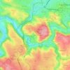 Mappa topografica Gourgan, altitudine, rilievo
