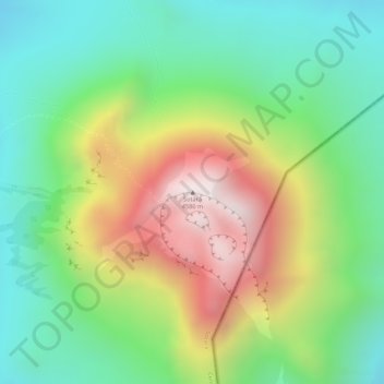 Mappa topografica Sotará, altitudine, rilievo