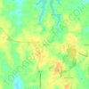 Mappa topografica Drew, altitudine, rilievo