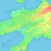 Mappa topografica Kernigou, altitudine, rilievo