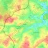 Mappa topografica Troine, altitudine, rilievo