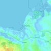 Mappa topografica Wackerballig, altitudine, rilievo