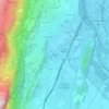 Mappa topografica La Bâtie, altitudine, rilievo