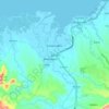 Mappa topografica Juban, altitudine, rilievo
