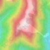 Mappa topografica Rakhundi Top, altitudine, rilievo