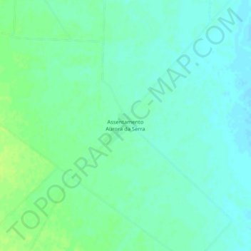 Mappa topografica Assentamento Aurora da Serra, altitudine, rilievo
