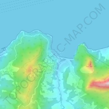 Mappa topografica Wadi al-Marsa, altitudine, rilievo