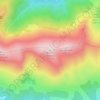 Mappa topografica Rocher de Batail, altitudine, rilievo
