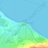 Mappa topografica Redcar, altitudine, rilievo