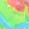 Mappa topografica Suncrest, altitudine, rilievo