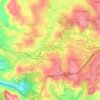 Mappa topografica Comnidades, altitudine, rilievo