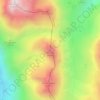 Mappa topografica Piz Nair, altitudine, rilievo