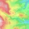 Mappa topografica Le Simon, altitudine, rilievo