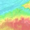 Mappa topografica Les Corneaux, altitudine, rilievo