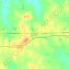 Mappa topografica Cookville, altitudine, rilievo