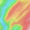 Mappa topografica Cinquétral, altitudine, rilievo