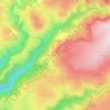 Mappa topografica Lasbros, altitudine, rilievo