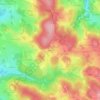 Mappa topografica Salette, altitudine, rilievo