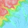 Mappa topografica Barbarano Vicentino, altitudine, rilievo