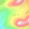 Mappa topografica Qaqortukuluup Qaqqaa, altitudine, rilievo