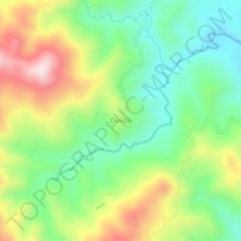 Mappa topografica Devilla, altitudine, rilievo
