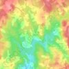 Mappa topografica Fargeas, altitudine, rilievo