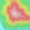Mappa topografica Ol Donyo Sabuk, altitudine, rilievo