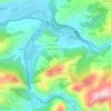 Mappa topografica Tellego, altitudine, rilievo