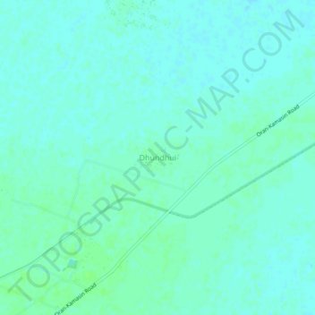 Mappa topografica Dhundhui, altitudine, rilievo