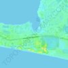 Mappa topografica Sandestin, altitudine, rilievo