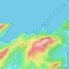 Mappa topografica Mirador d'es Colomer, altitudine, rilievo