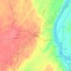 Mappa topografica Bacon Hill, altitudine, rilievo