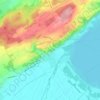 Mappa topografica Cotterd, altitudine, rilievo
