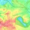 Mappa topografica Altpoderschau, altitudine, rilievo