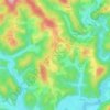 Mappa topografica La Borie Haute, altitudine, rilievo