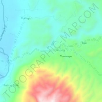 Mappa topografica Badtucon, altitudine, rilievo
