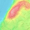 Mappa topografica Chougny, altitudine, rilievo
