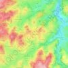 Mappa topografica La Croix de l'Arbre, altitudine, rilievo