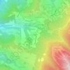 Mappa topografica Le Poutaz, altitudine, rilievo