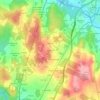 Mappa topografica O Outeiro, altitudine, rilievo