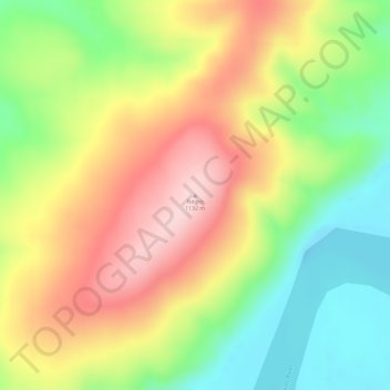 Mappa topografica Negro, altitudine, rilievo