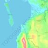 Mappa topografica Navarino, altitudine, rilievo