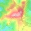 Mappa topografica Dittersdorfer Höhe, altitudine, rilievo