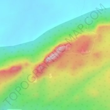 Mappa topografica Serra do Cuó, altitudine, rilievo