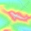 Mappa topografica Beinn a' Chochuill, altitudine, rilievo