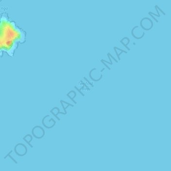 Mappa topografica Twofold Bay, altitudine, rilievo