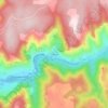 Mappa topografica Le Monna, altitudine, rilievo