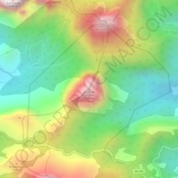 Mappa topografica Pedra do Carneiro (Tapera), altitudine, rilievo