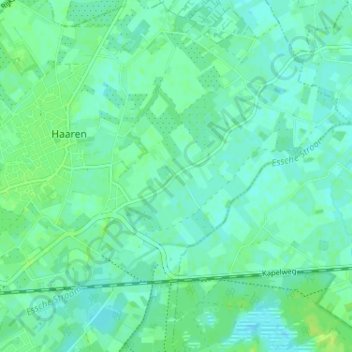 Mappa topografica Belvert, altitudine, rilievo