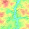 Mappa topografica Le Moumin du Pont, altitudine, rilievo